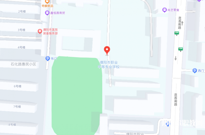 濮陽油田職業(yè)中等專業(yè)學校地址，乘車路線
