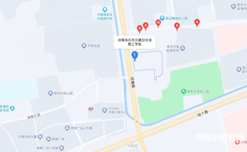 濟(jì)南市公共交通職業(yè)高級(jí)中學(xué)地址，乘車路線