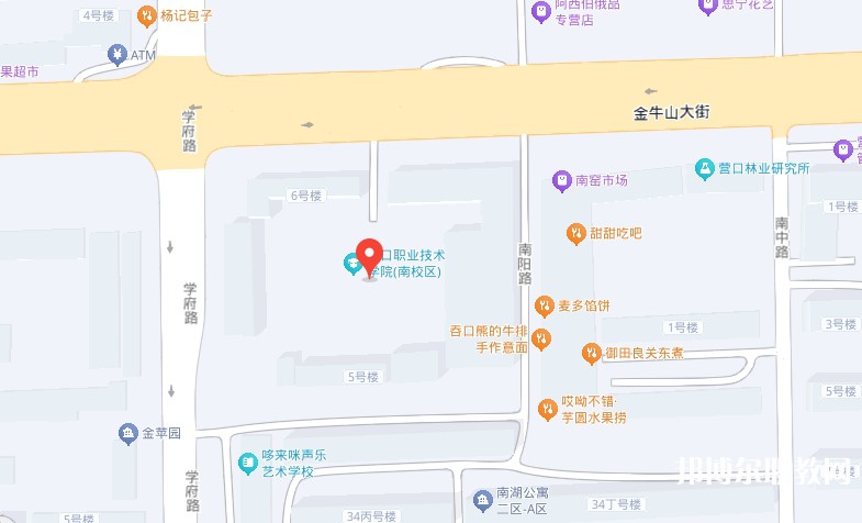 營口市信息技術學校地址，乘車路線