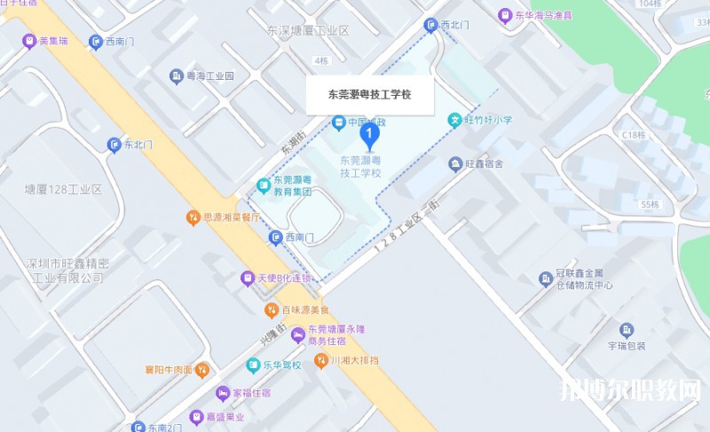 東莞市灝粵技工學(xué)校地址，乘車路線